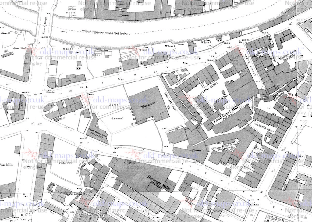 Longleys bedsteads borough mill map