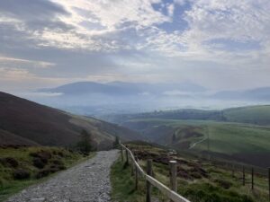 View from lower slope of Skiddaw