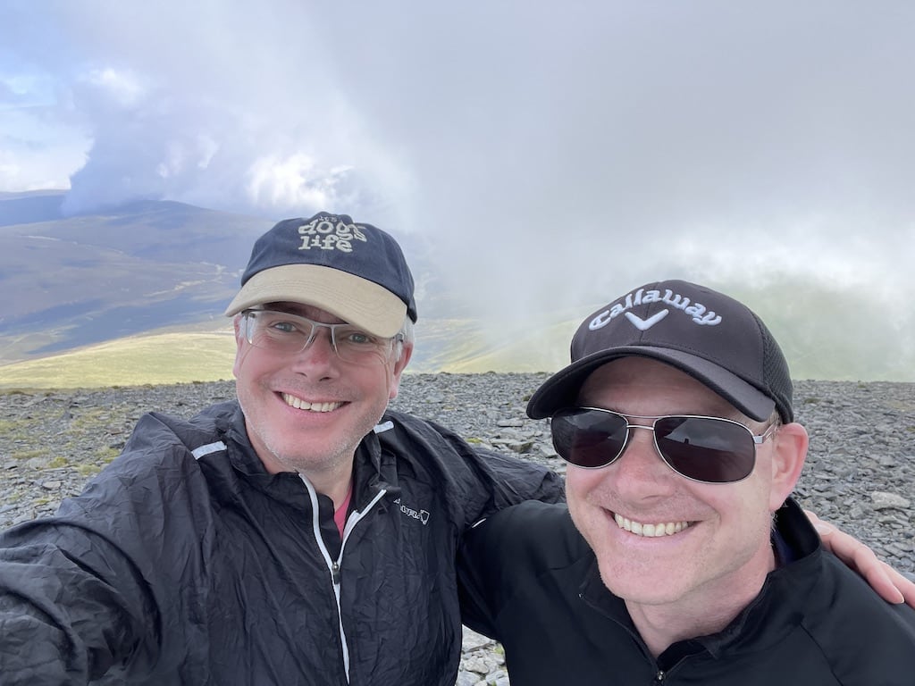 Skiddaw summit selfie